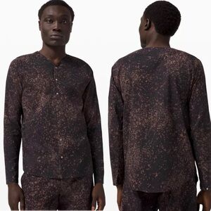 lululemon Lab Ashta Snapdowm Print Men’s Large